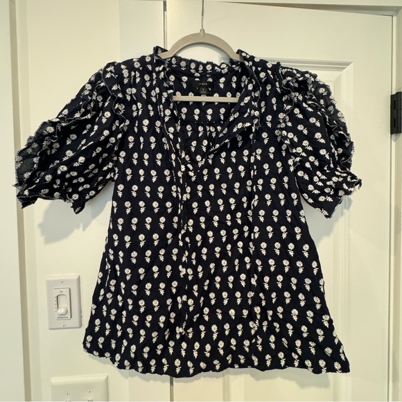 J.crew floral blouse - Picture 1 of 2